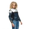 Dainese RAPIDA dámská sportovní kožená bunda modrá/bílá vel.38